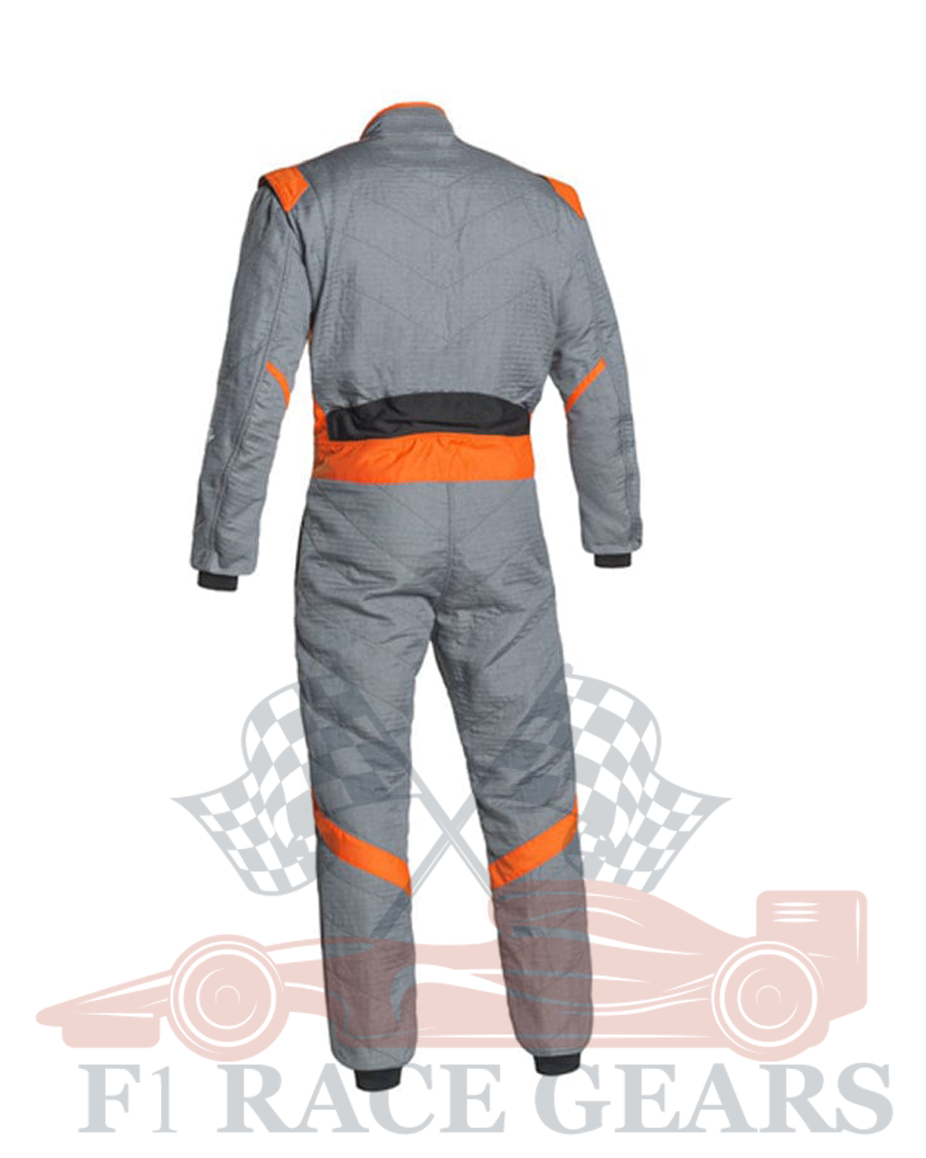 Go kart cardura race suit Grey & Orange