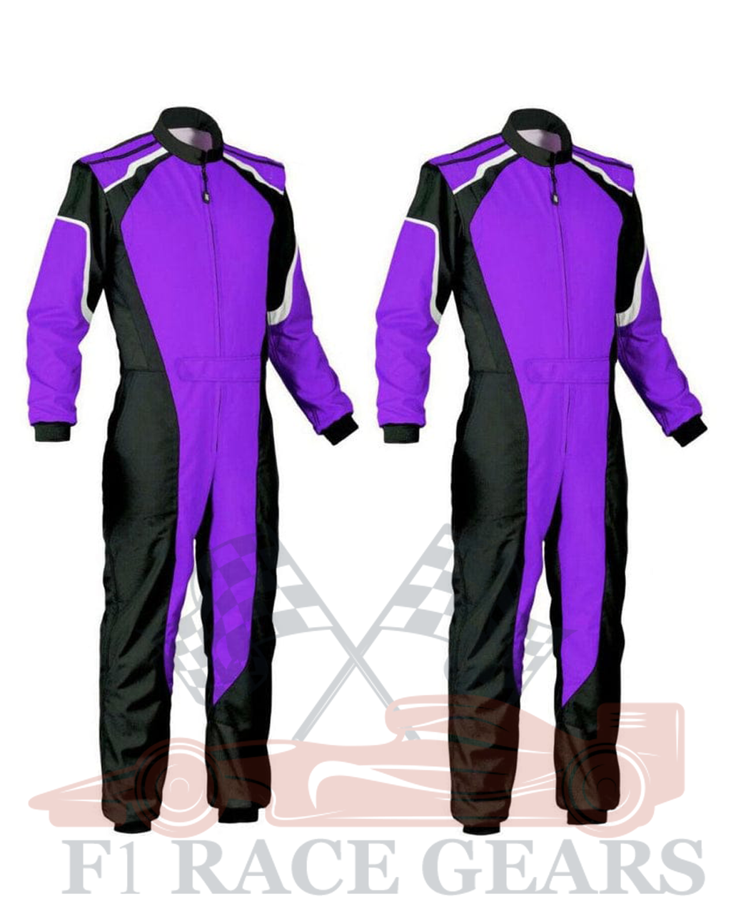 Go kart cardura race suit Black & Purpule