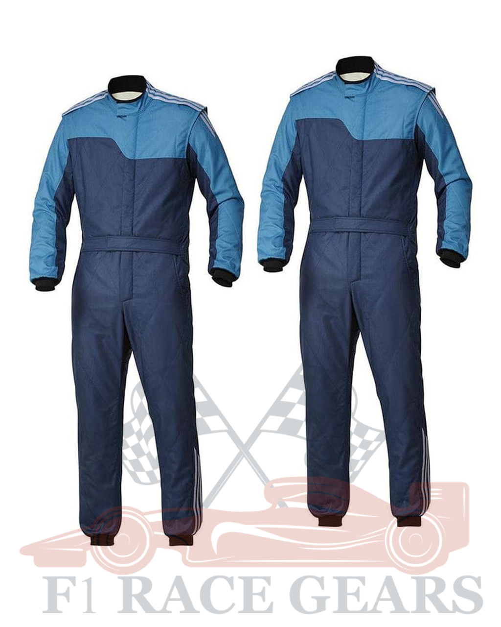 Go kart cardura race suit Blue & Navy Blue