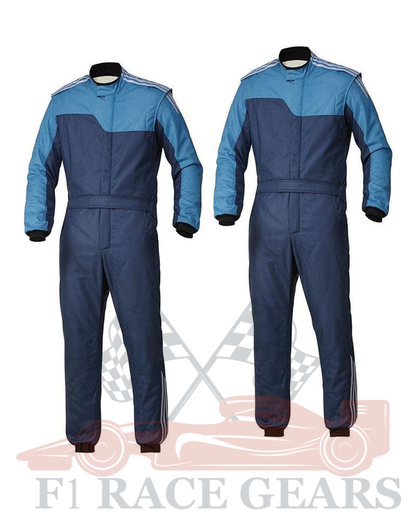 Go kart cardura race suit Blue & Navy Blue
