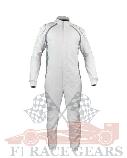 Go Kart cardura white race suit