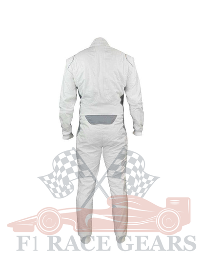 Go Kart cardura white race suit