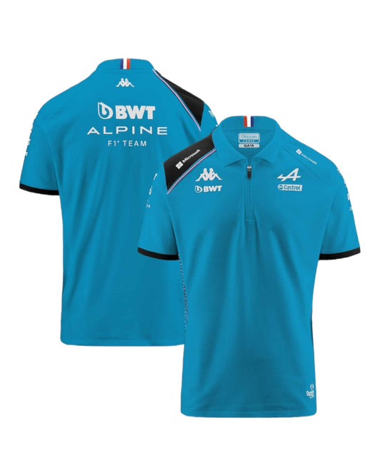 BWT Alpine F1 Team 2023 Polo Shirt - Blue F1 RACE GEARS