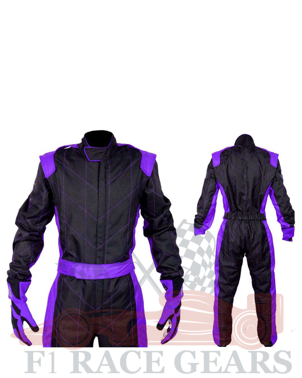 Black & purpule Cardura race suit