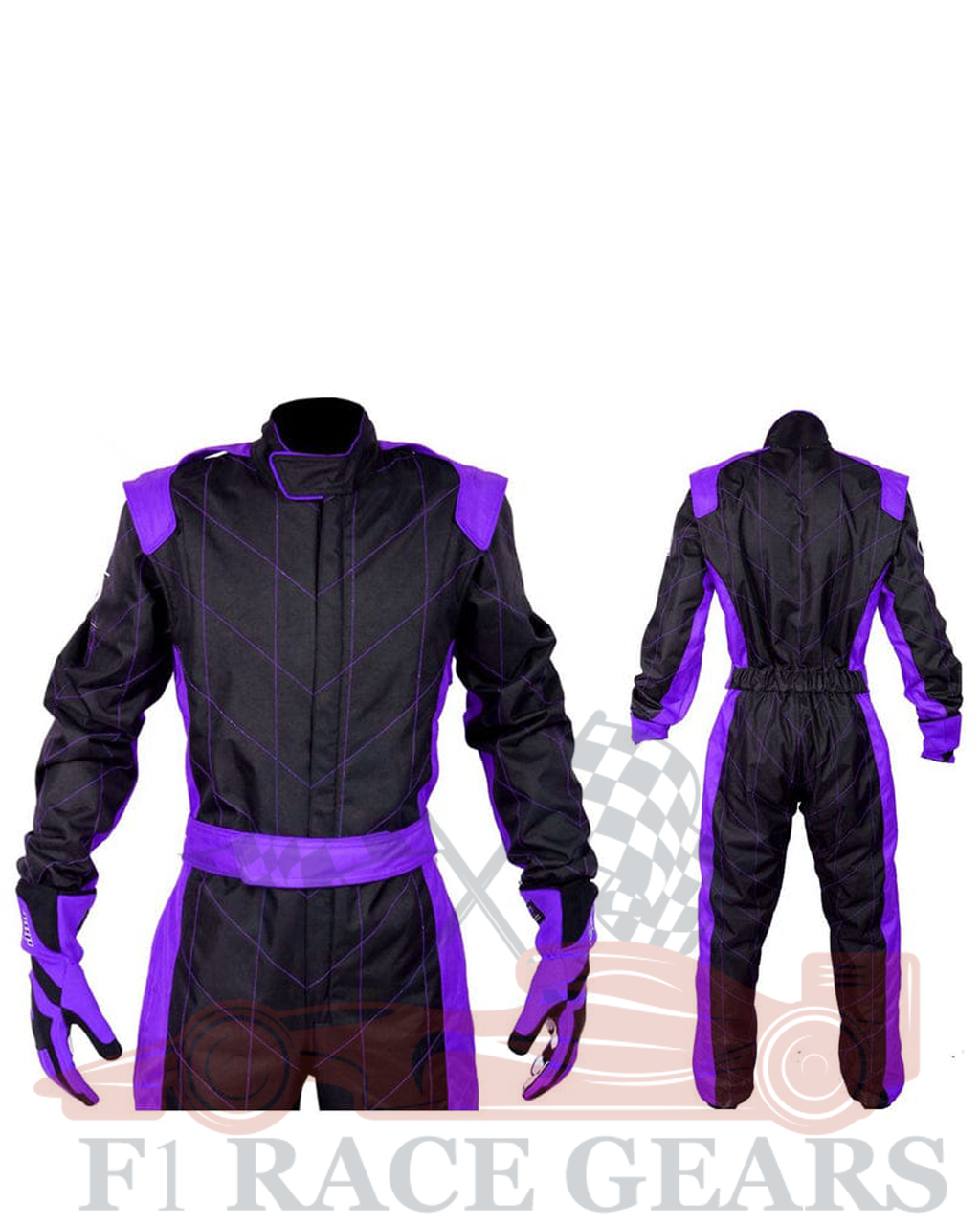 Black & purpule Cardura race suit