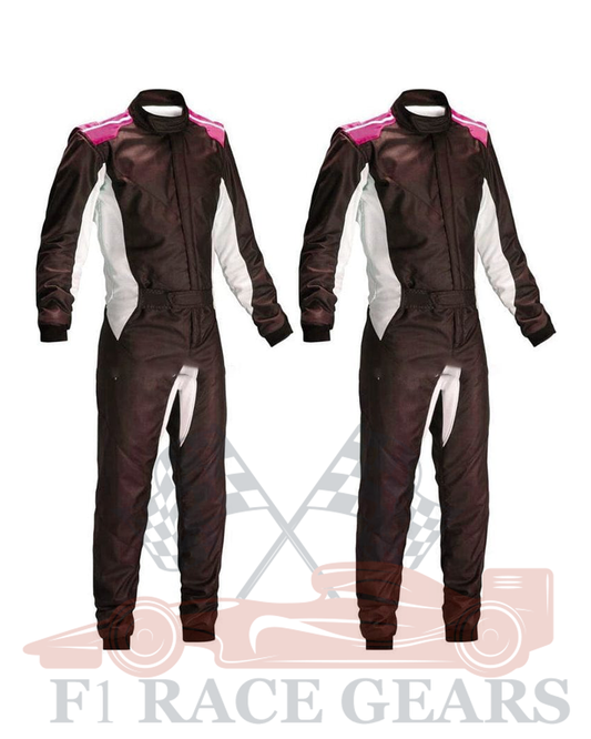 Go kart cardura race suit Black & White