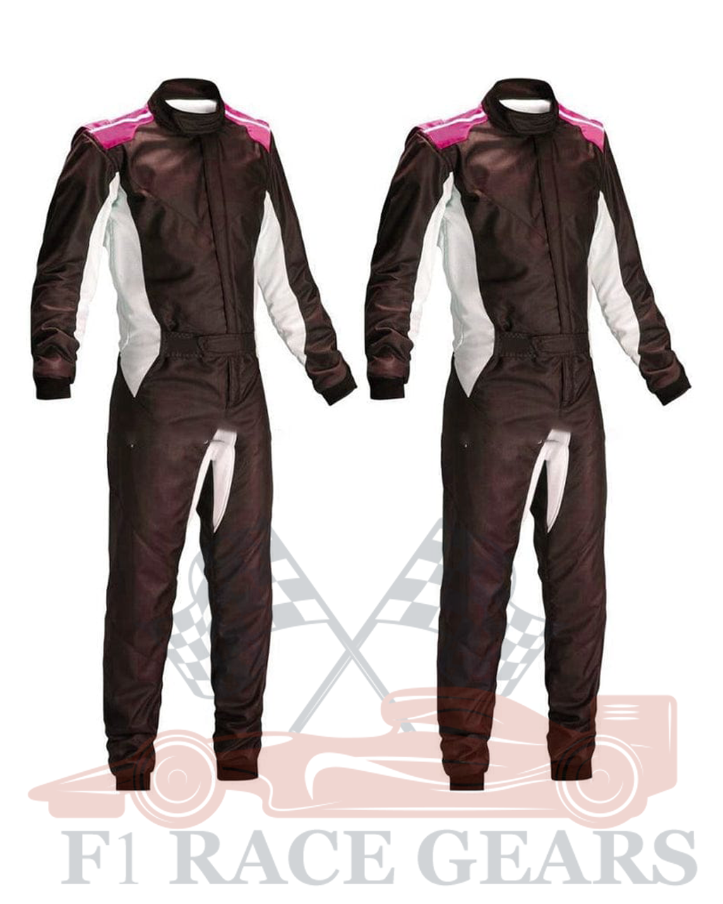 Go kart cardura race suit Black & White