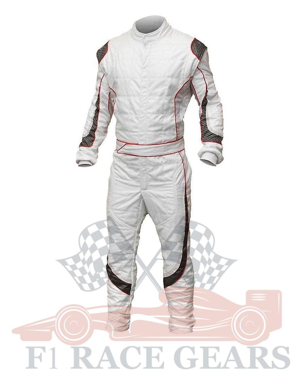 Go kart cardura race suit Black & White