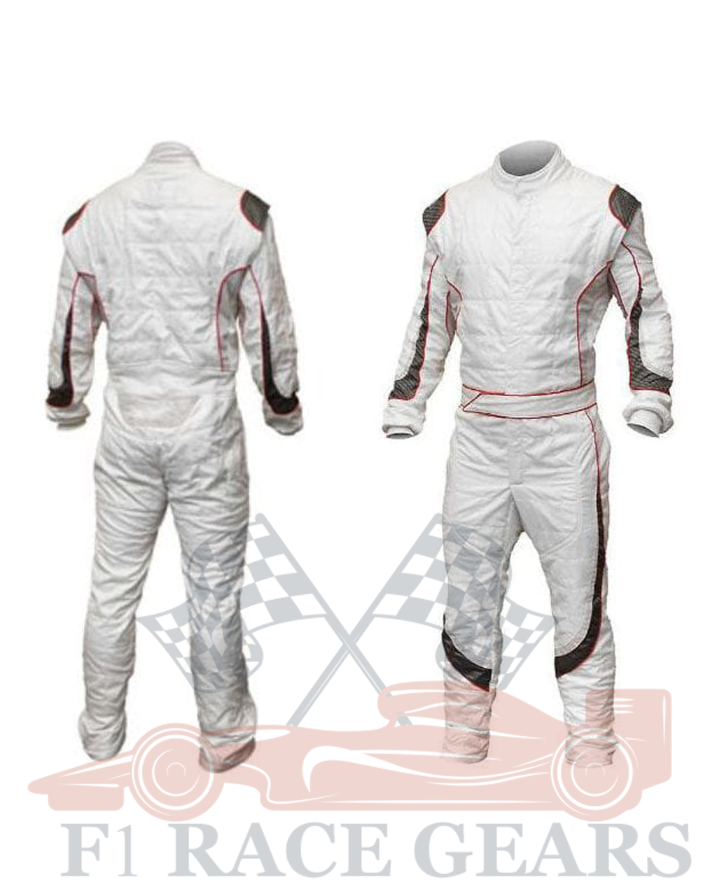 Go kart cardura race suit Black & White