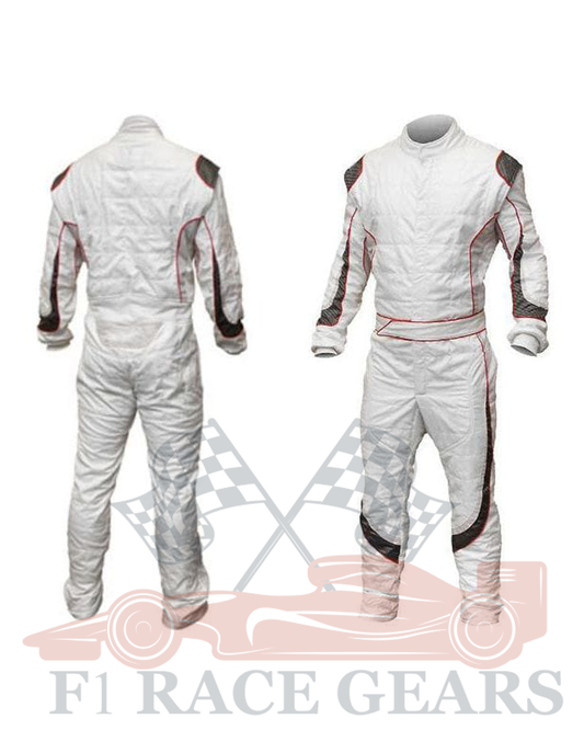 Go kart cardura race suit Black & White