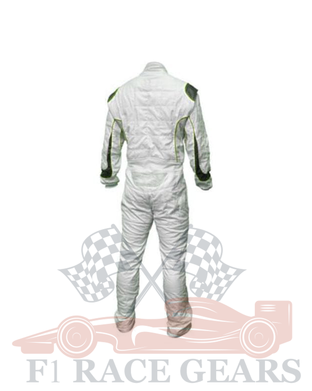Go kart cardura race suit White & Green