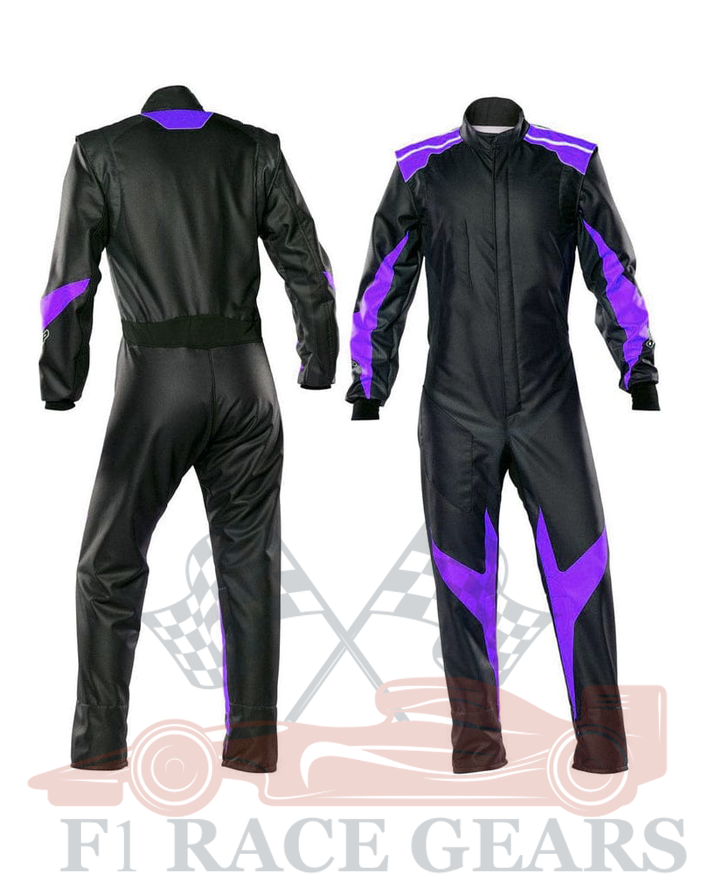 Go kart cardura race suit Black & Purpule