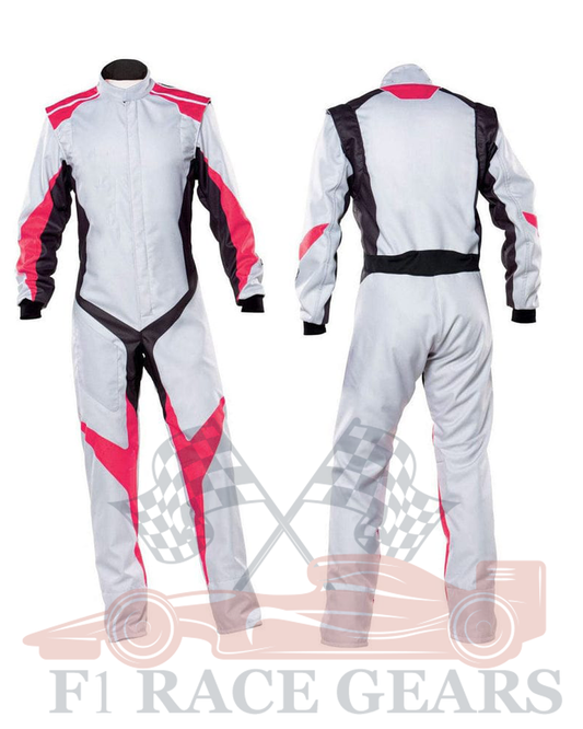 Go kart cardura race suit Red, Black & White