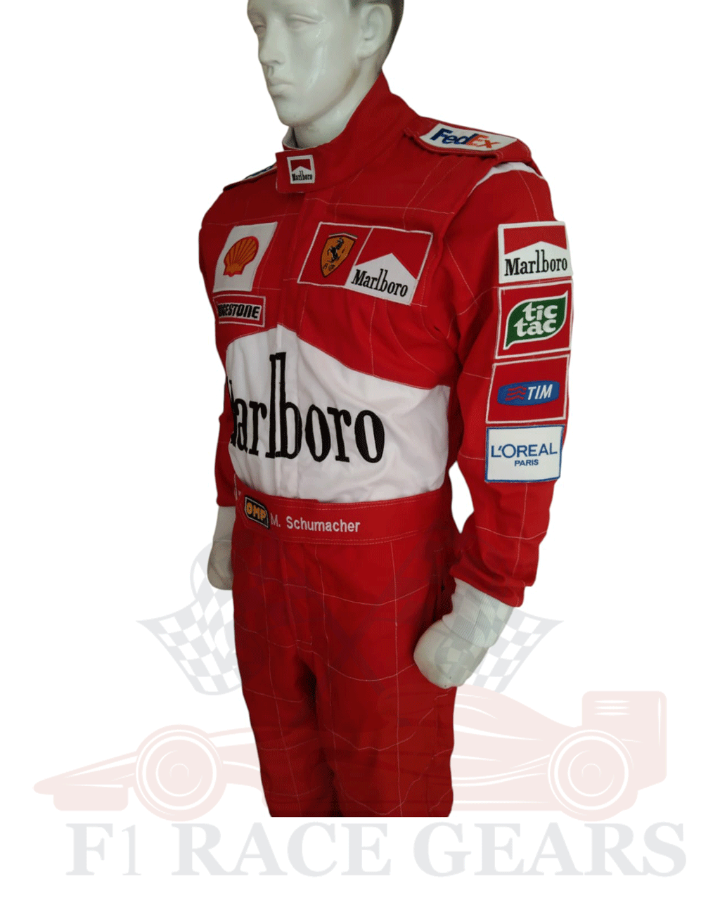 F1 Michael Schumacher 2001 replica embroidery patches race suit