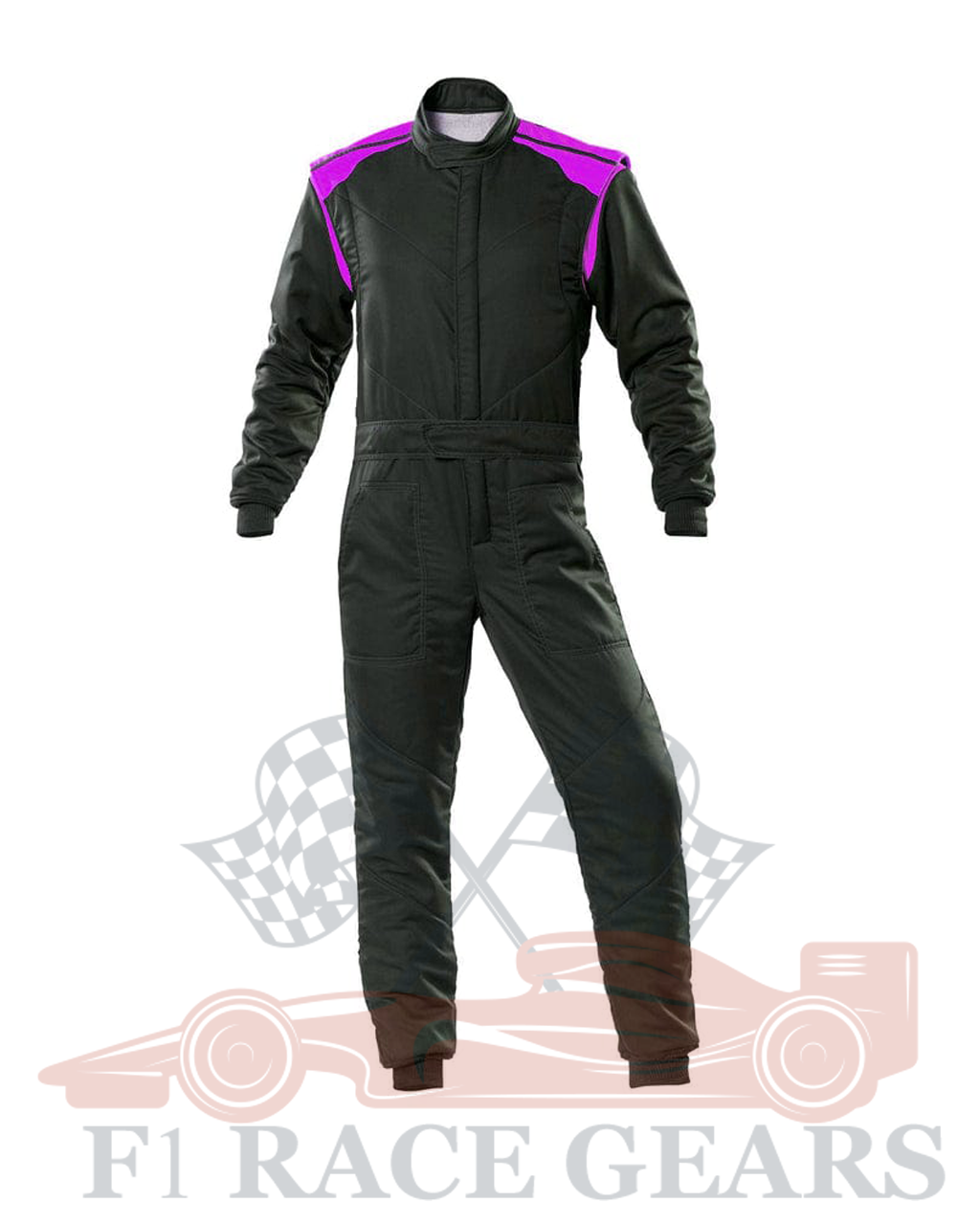 Go kart crdura race suit Black & Purpule
