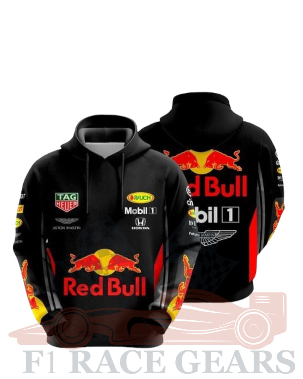 F1 rad Bull fleece hoddy F1 RACE GEARS