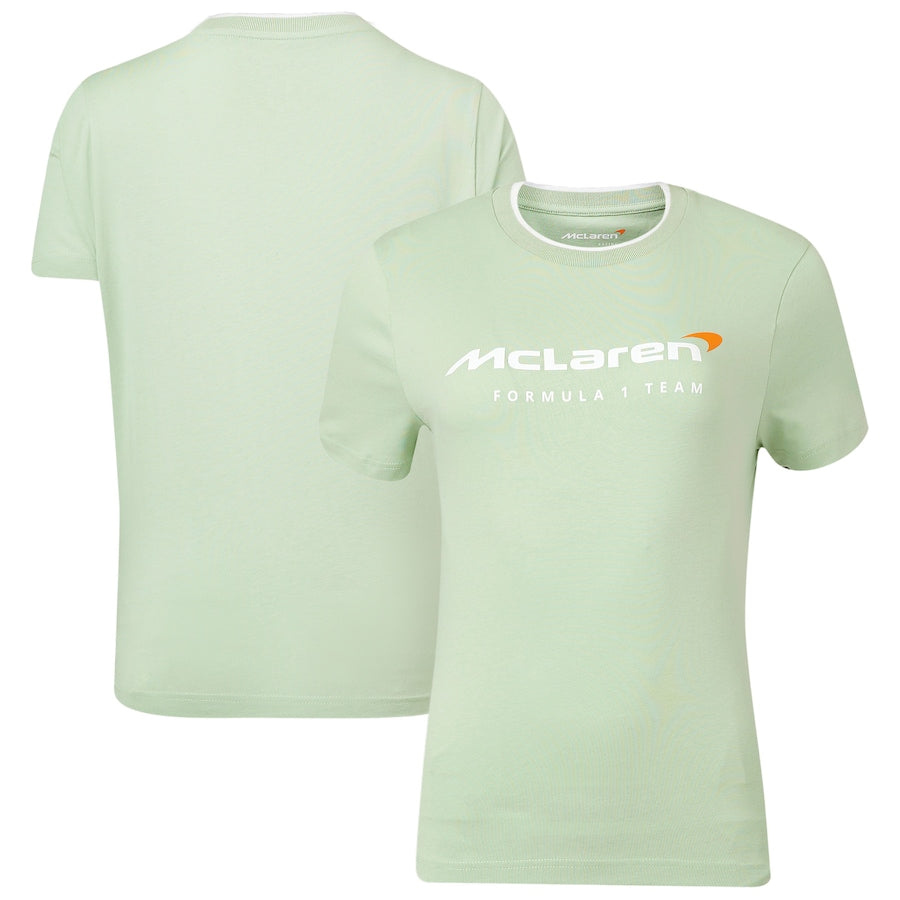 McLaren Essential Logo T-Shirt - Smoke Green – Womens