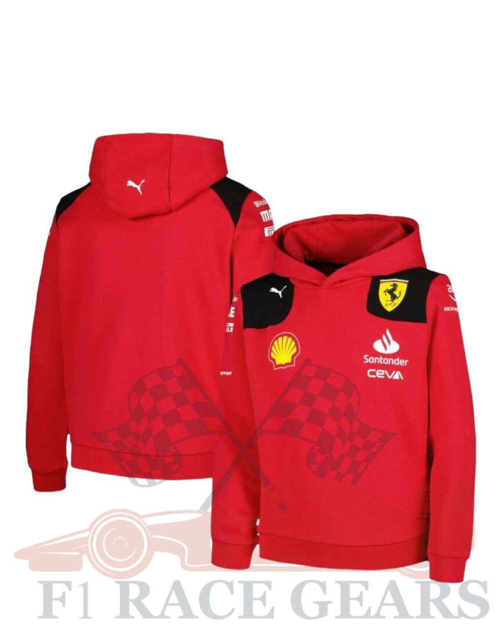 F1 scuderia Ferrari 2023 team hoddy F1 RACE GEARS