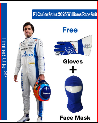F1 go kart  Carlos Sainz 2025 Williams Race Suit