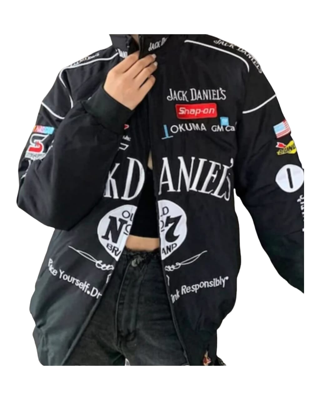 Vintage Nascar Jack Daniels Racing Embroidry Fire Proof  Jacket
