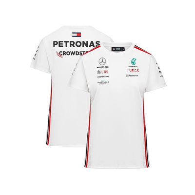 Mercedes AMG Petronas F1 2023 Team Driver T-Shirt - White – Womens