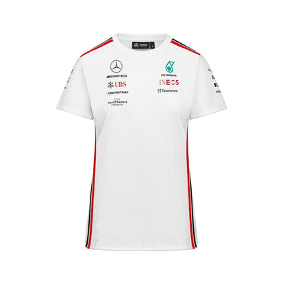 Mercedes AMG Petronas F1 2023 Team Driver T-Shirt - White – Womens