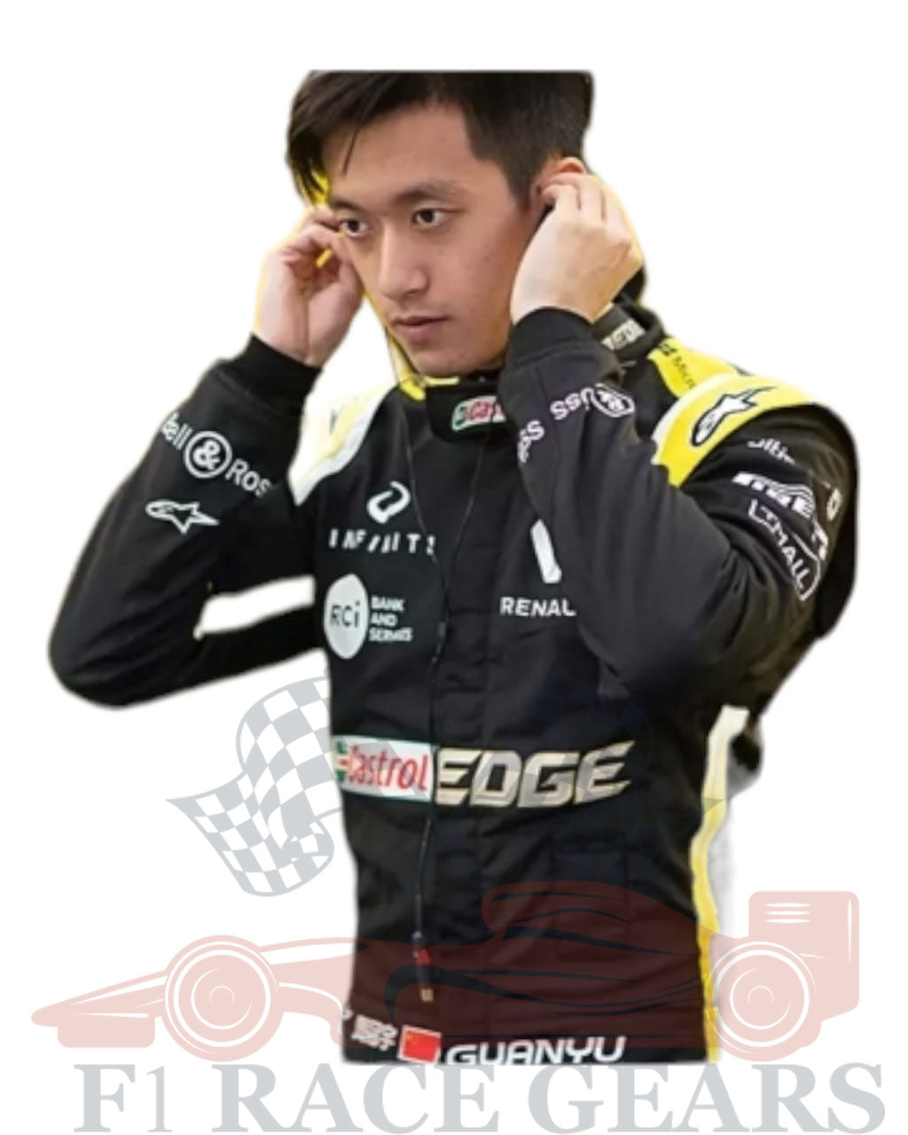 Formula 2 Zhou Guanyu Renault 2019 race suit