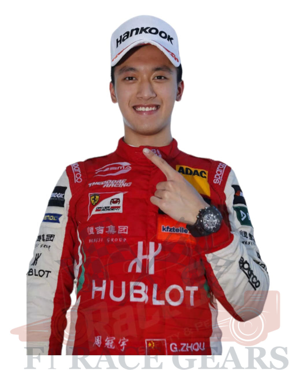 Zhou Guanyu 2018 race suit