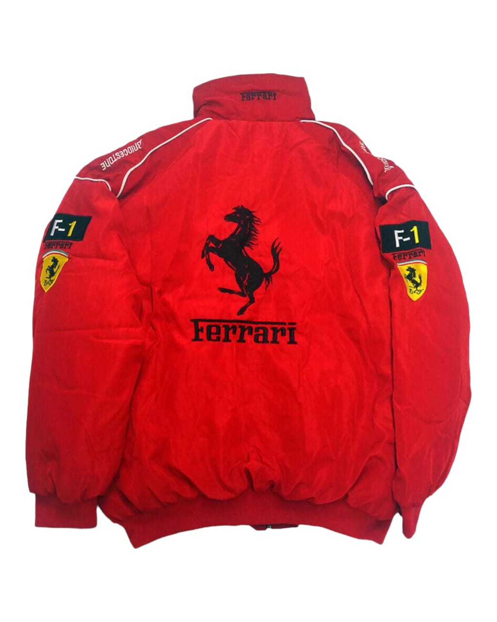 Vintage Ferrari Racing Stylish Winter F1 Embroidry Jacket