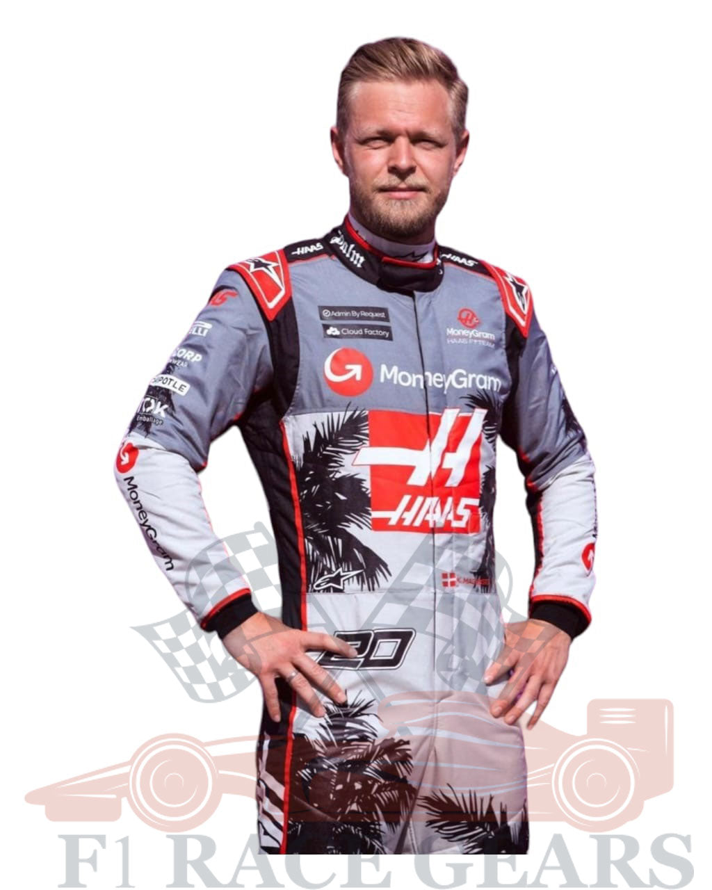 F1 Kevin Magnussen Haas F1 Miami gp 2023 race suit