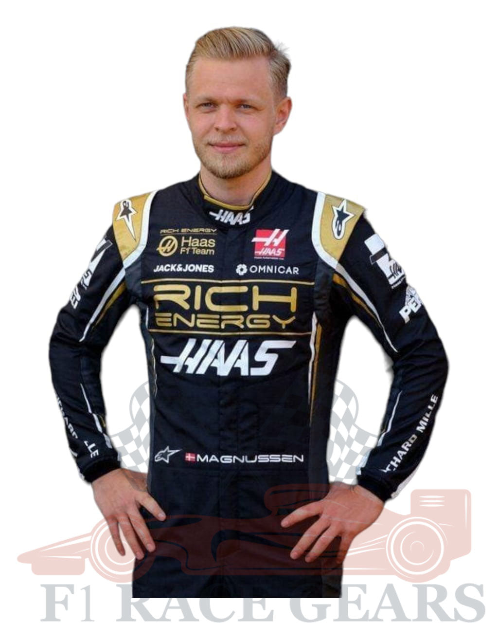 F1 Kevin Magnussen Haas F1 team 2019 race suit