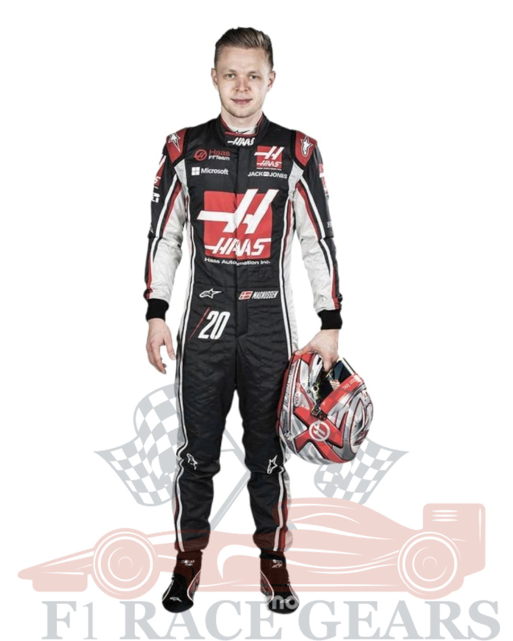 F1 Kevin Magnussen Haas F1 team 2017 race suit