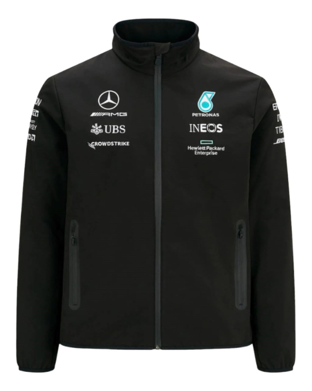 F1 Mercedes AMG PETRONAS 2022 soft shell Embroidry  jacket