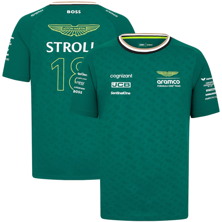 Aston Martin Aramco F1 2024 Lance Stroll Team Driver T-Shirt