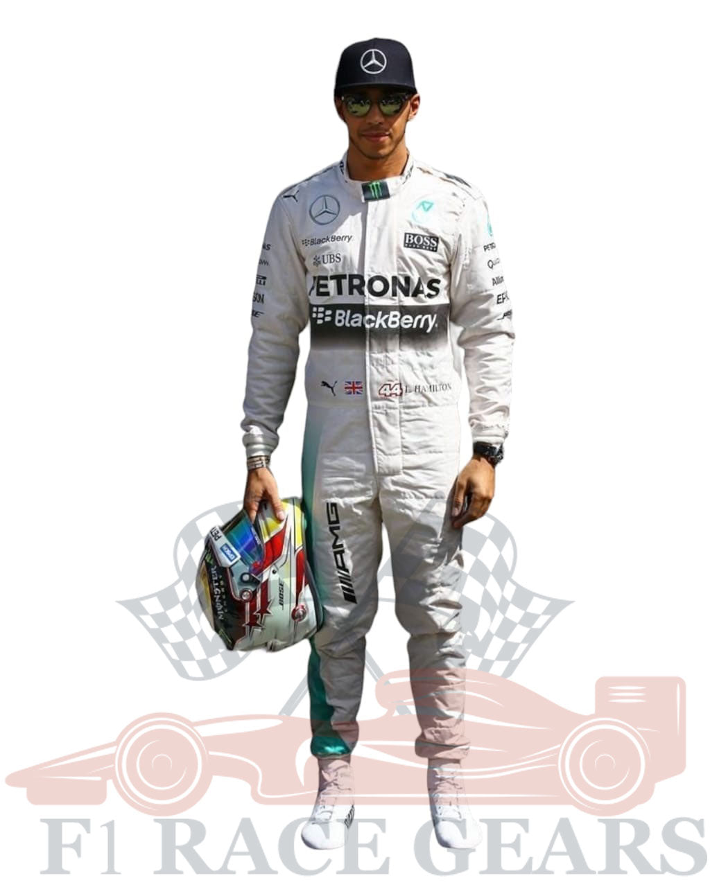 F1 Mercedes Lewis Hamilton 2016 race  suit