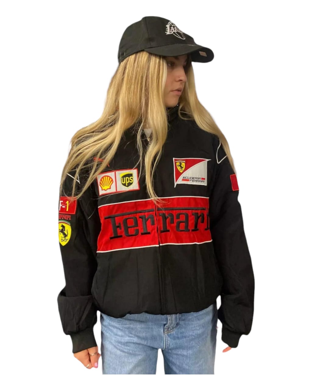 F1 Ferrari Racing vintage Embroidry  Jacket