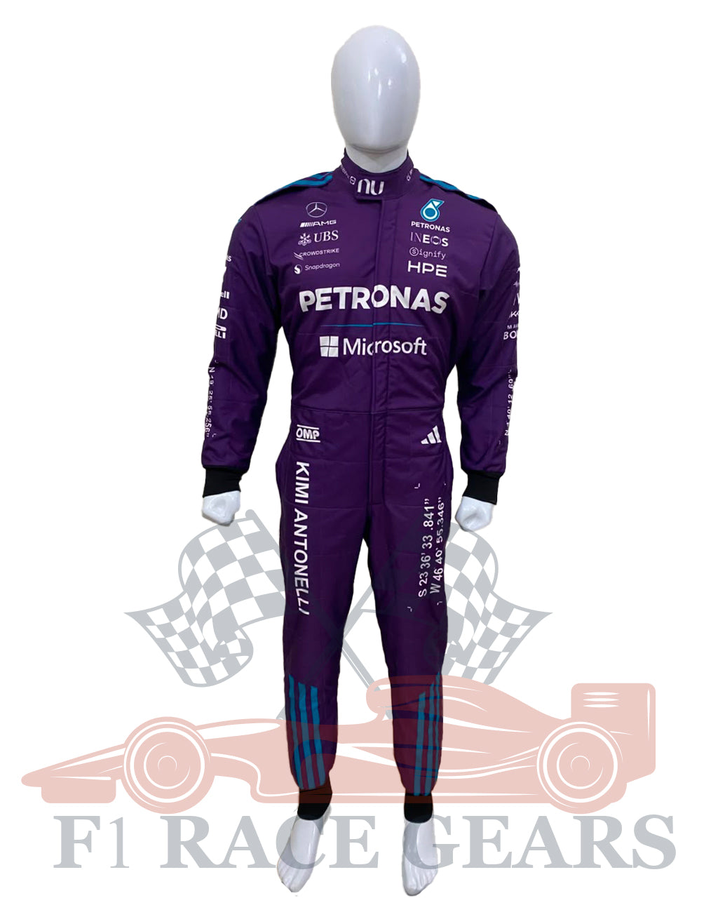 NEW 2026 Kimi Antonelli Mercedes Miami GP F1 Race Suit