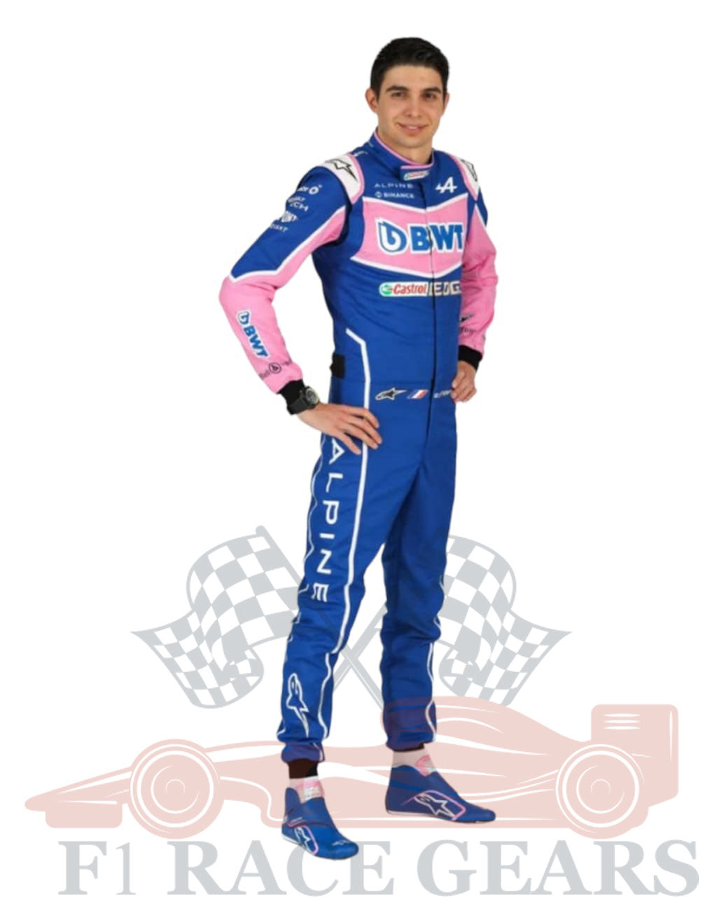 F1 Esteban ocon Alpine 2022 race suit