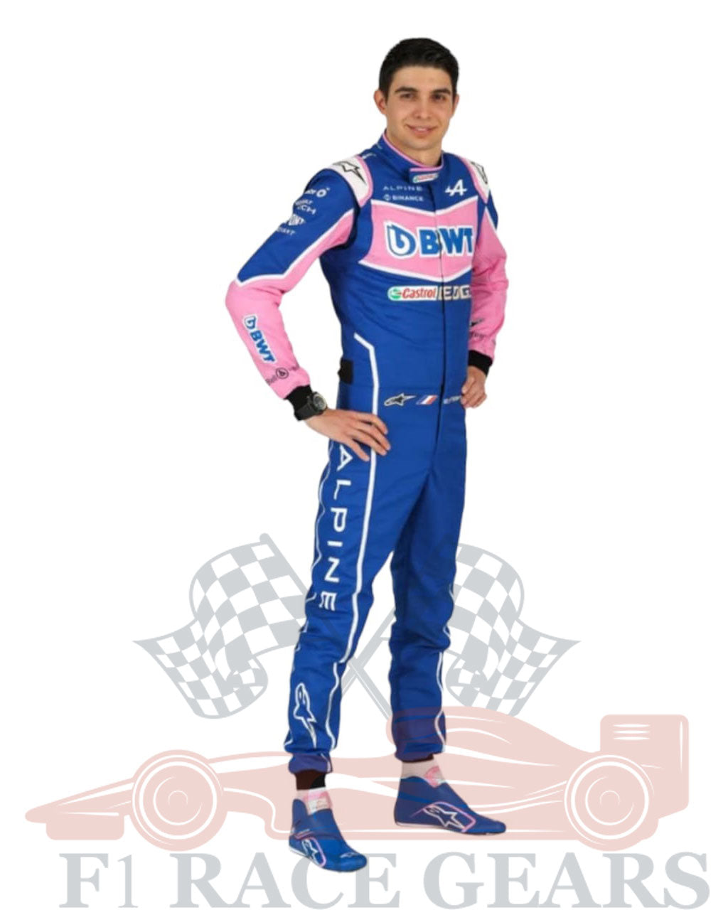 F1 Esteban ocon Alpine 2022 race suit