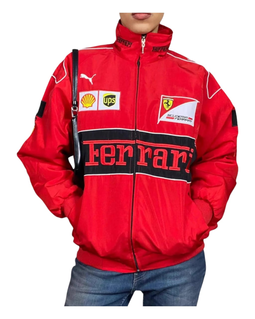 Ferrari Vintage  Bomber  Embroidry Fire Proof  Jacket