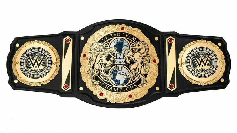 WWE NXT UK Tag Team Wrestling Championship Title Belt