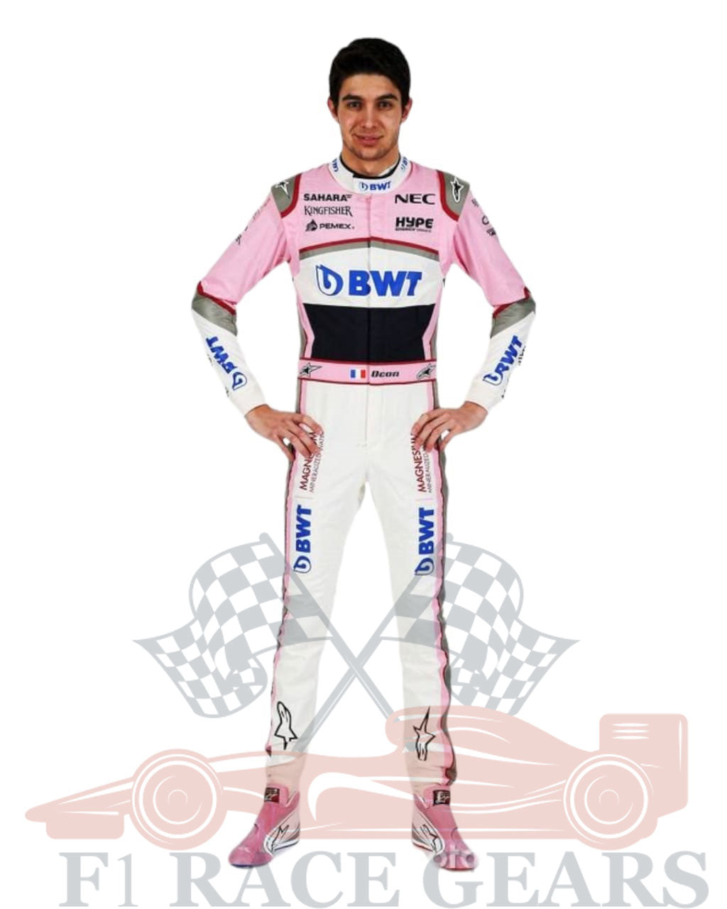F1 Esteban ocon Alpine 2018 race suit