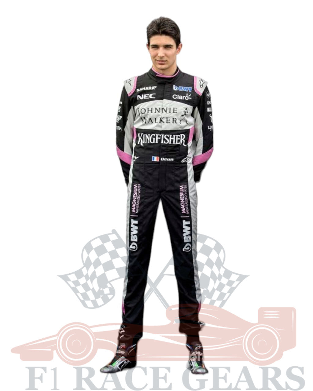 F1 Esteban ocon Alpine Sahara force 2017 race suit