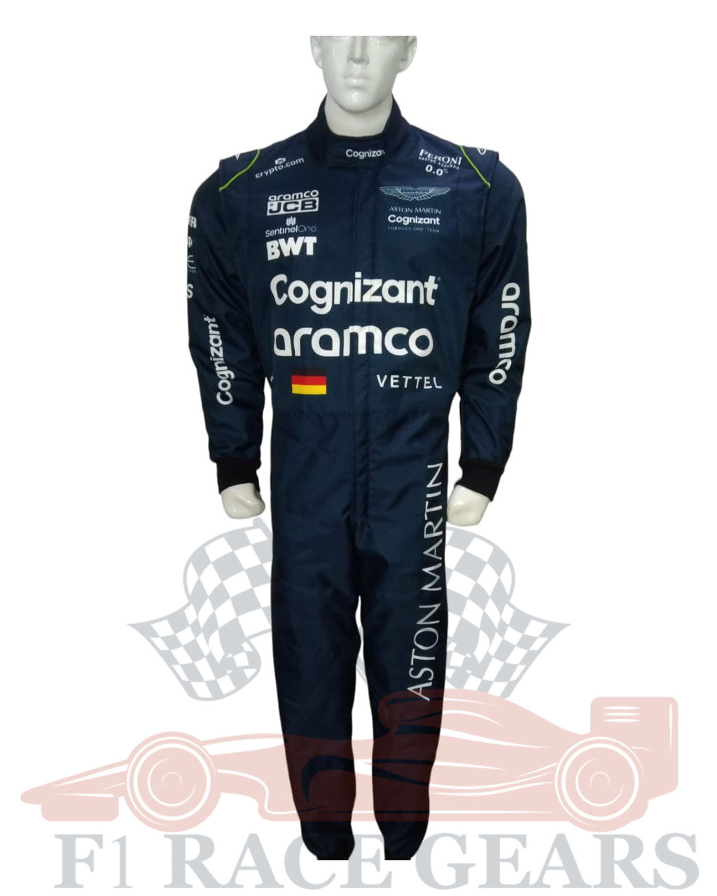 F1 Sebastian vettel Aston Martin 2023 race suit