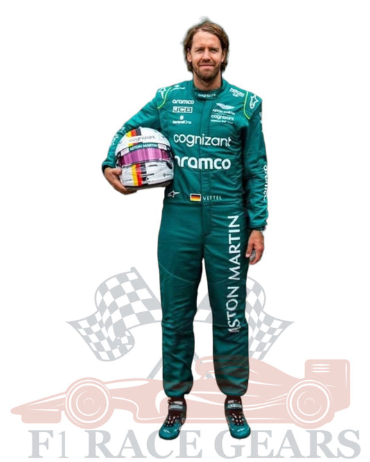 F1 Sebastian vettel Aston Martin 2023 race suit