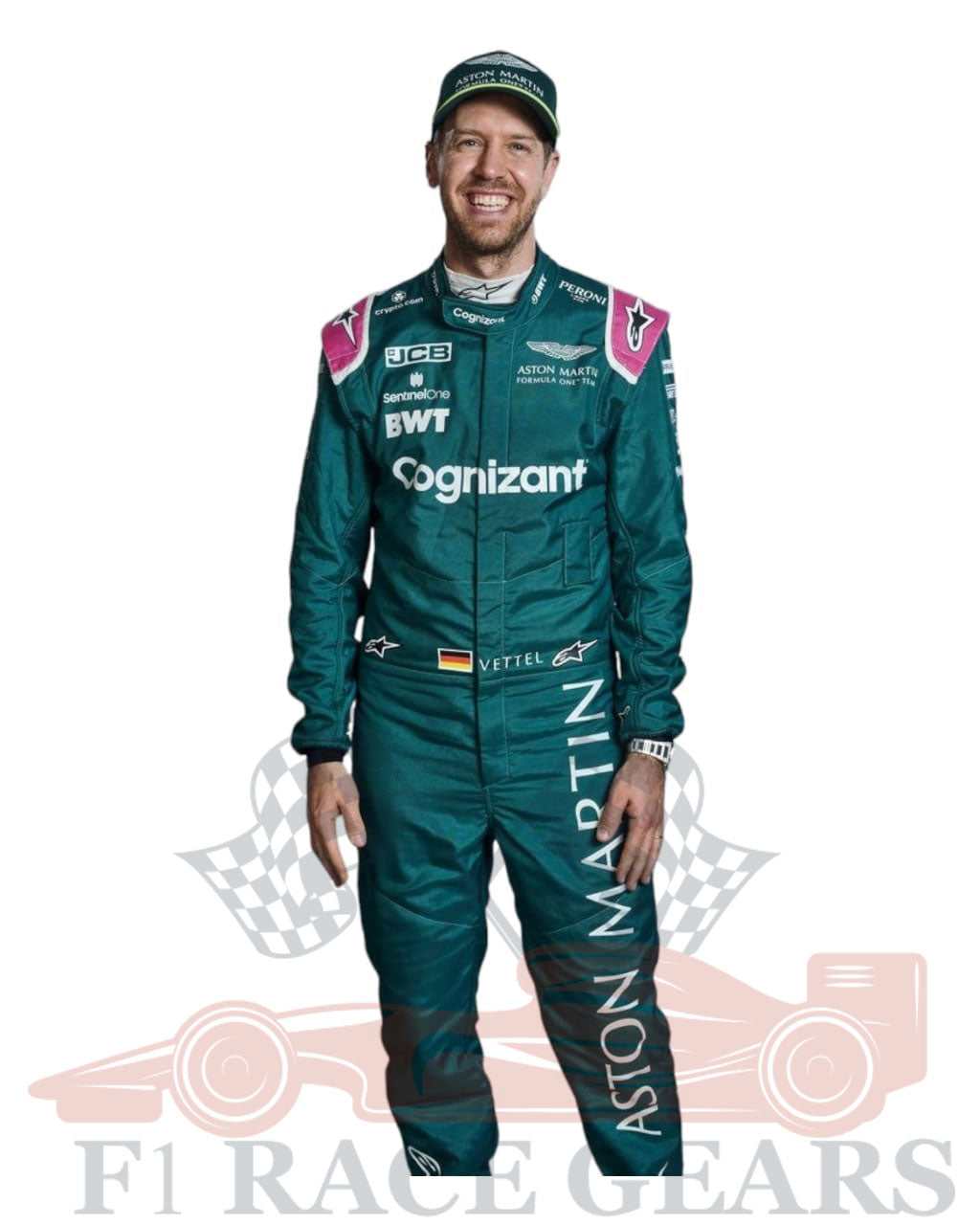F1 Sebastian vettel Aston Martin 2021 race suit