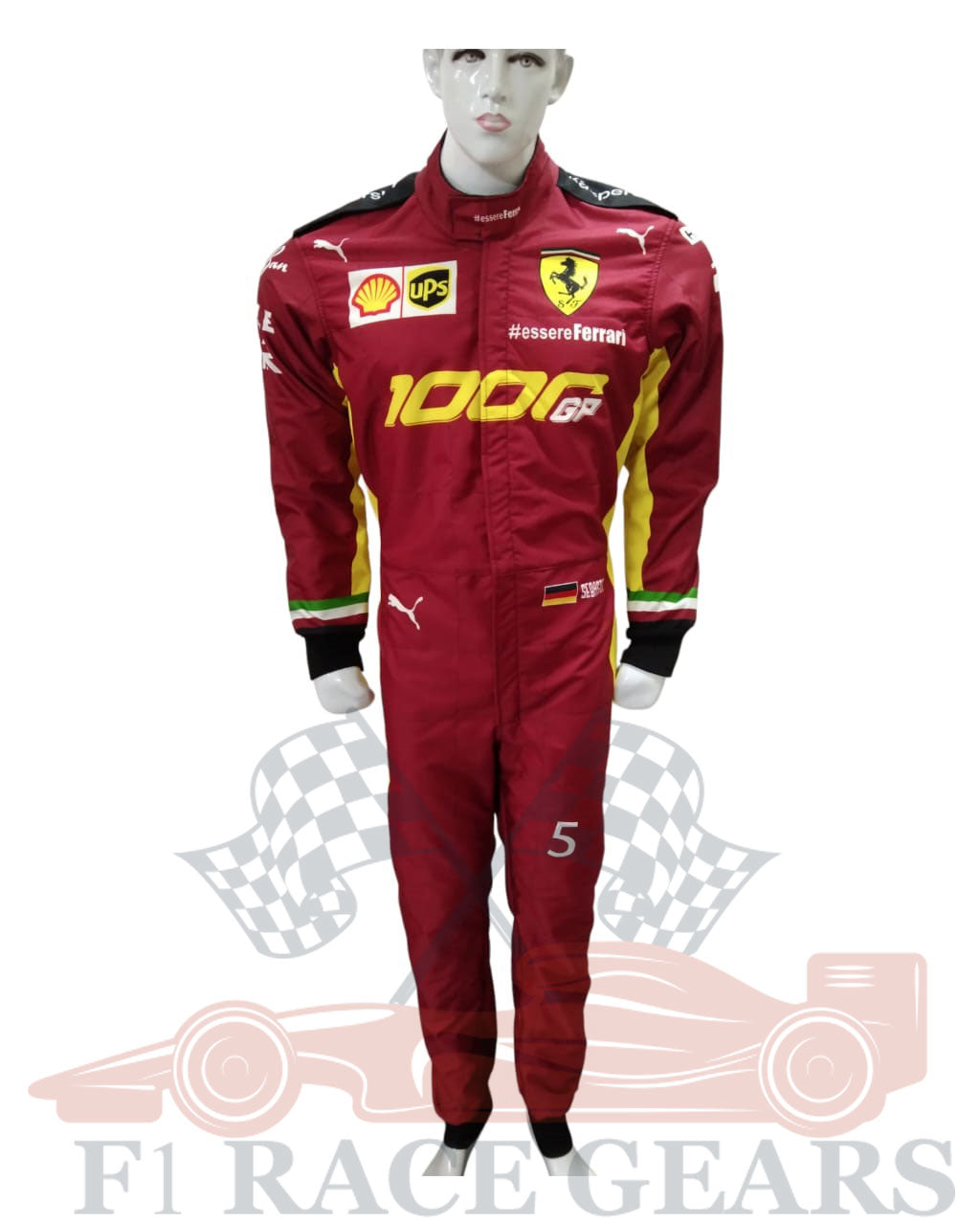 F1 Sebastian vettel Ferrari 2020 race suit