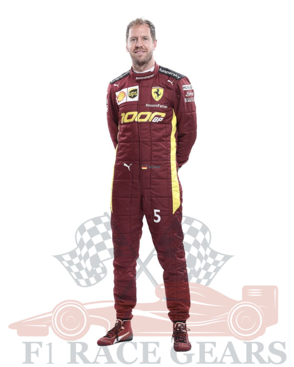 F1 Sebastian vettel Ferrari 2020 race suit