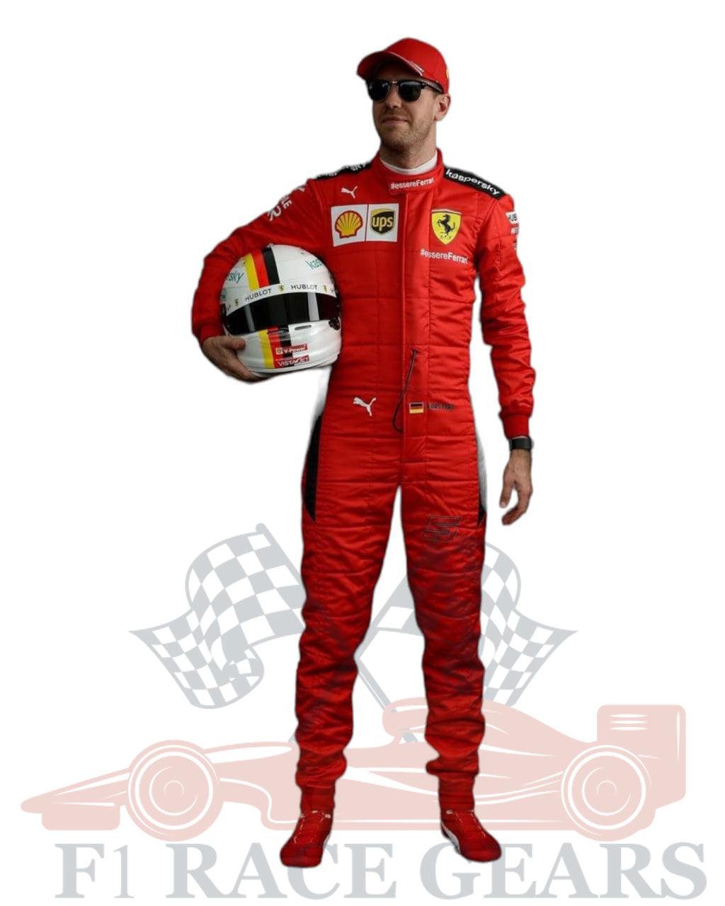 F1 Sebastian vettel  2020 ferrari race suit