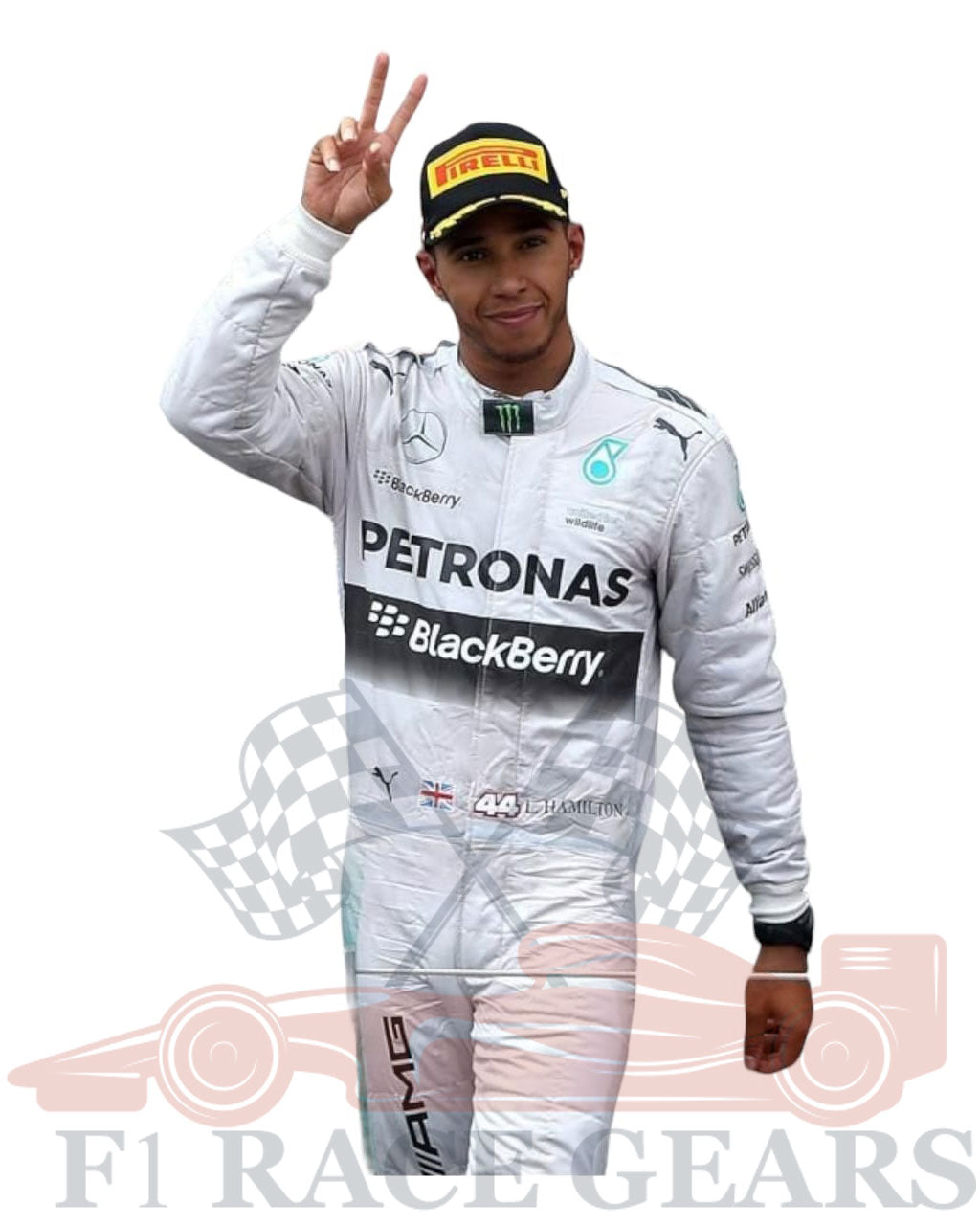 F1 Mercedes Lewis Hamilton 2014 race  suit
